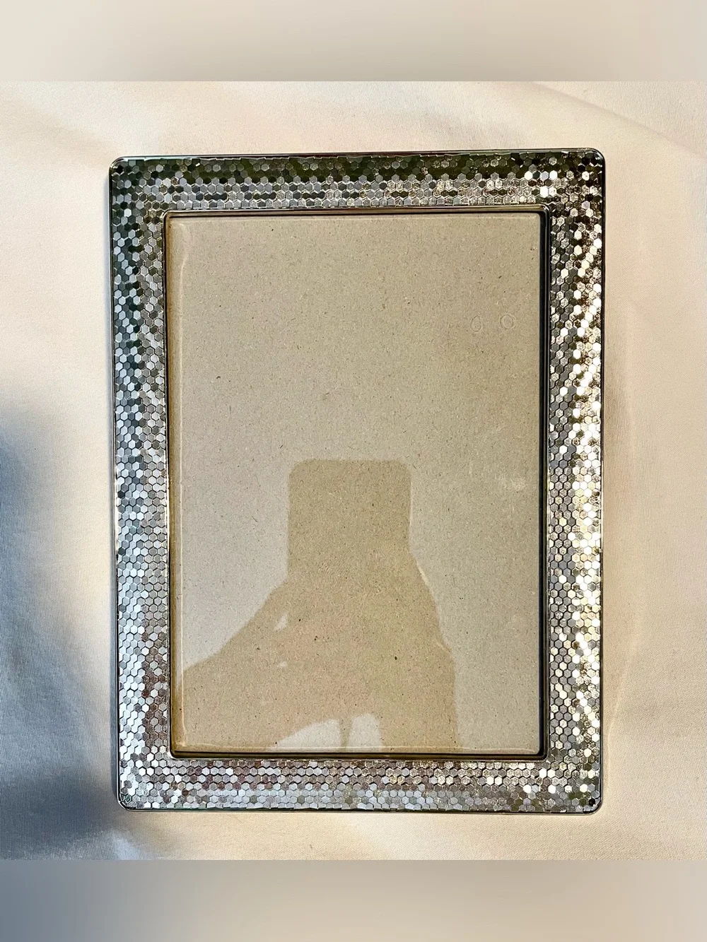 Nicole Miller HOME Silvertone Metal Picture Frame - Modern Design 5